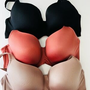Lot of 3 Soma Stunning Support Balconette Bras Size 38DDD Wide Comfort Straps